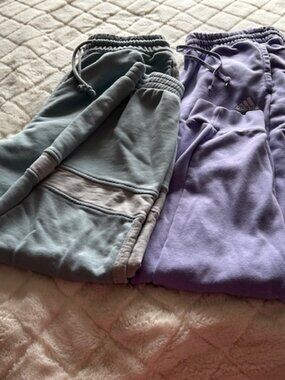 Two Pairs of Preowned adidas Joggers - XL